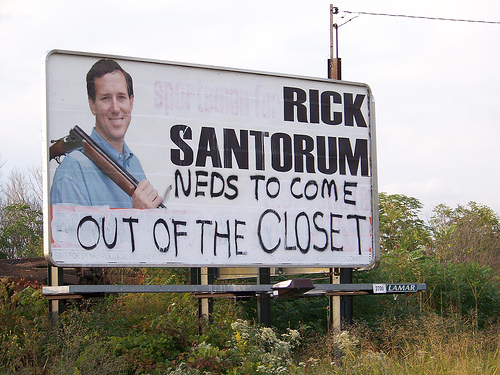 new AD for Rick Santorum on Route 65
