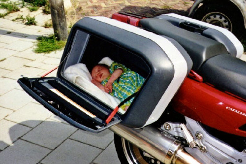 Moterbike baby carrier