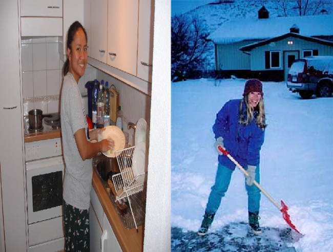 how do you turn a dishwasher into a snowplow? giver her a shovel!