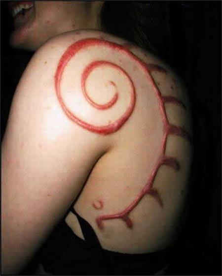 Skin Burning Tattoos