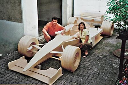 Formula 1 car built from 956 000 matchsticks