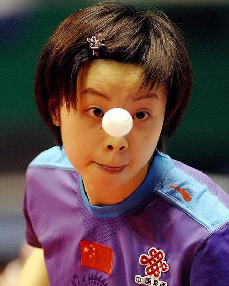 Funny Faces In Ping Pong