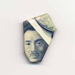 Money Origami Faces