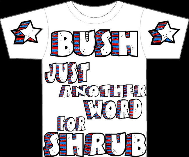 bush t shirt