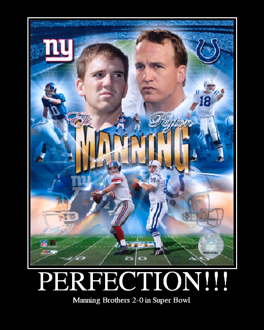 Manning Brothers 2-0 in Super Bowl