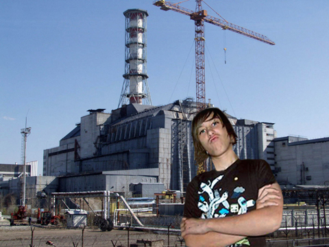 Zak visiting Chernobyl 