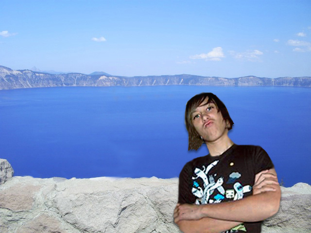 Zak at Crater Lake - Utah