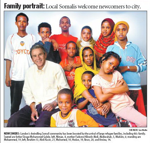 George W. Bush and his Somali Family