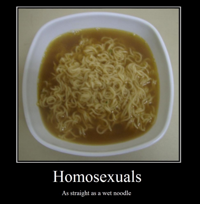 As straight as a wet noodle.