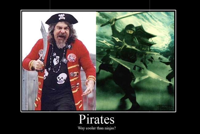 Pirates better than ninjas?