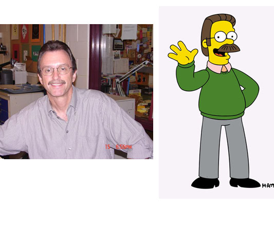 This man is the real life Ned Flanders. He not only looks him, he acts like him. spilling paint thinner, he exclaims whoopsie-doodle!