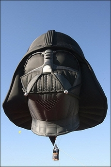 A Darth Vader hot air balloon.