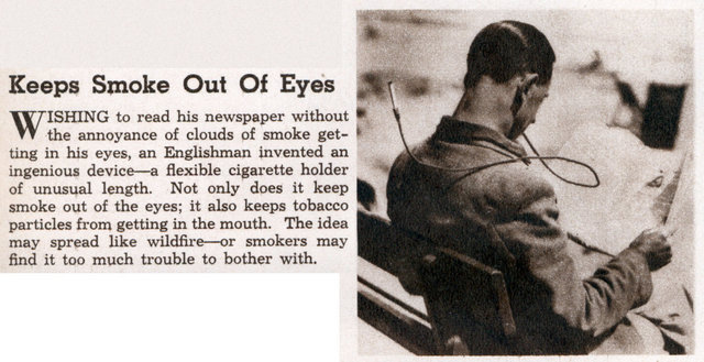 A vintage clip about a flexible cigarette holder.
