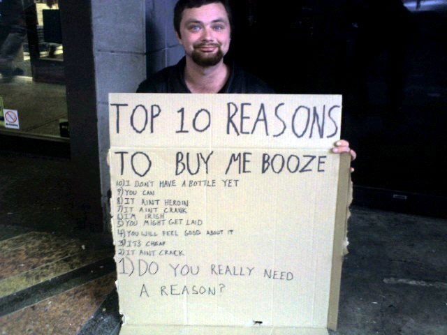 top 10 reasons to buy me booze