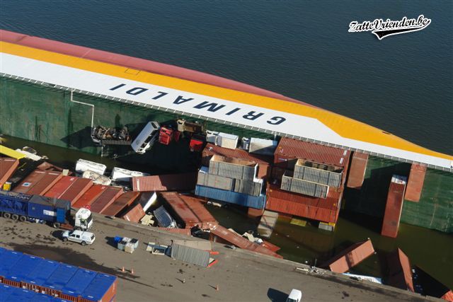 Container Ship Accident in Antwerp, Belgium
