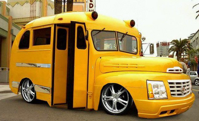 I want to go to school in this bus