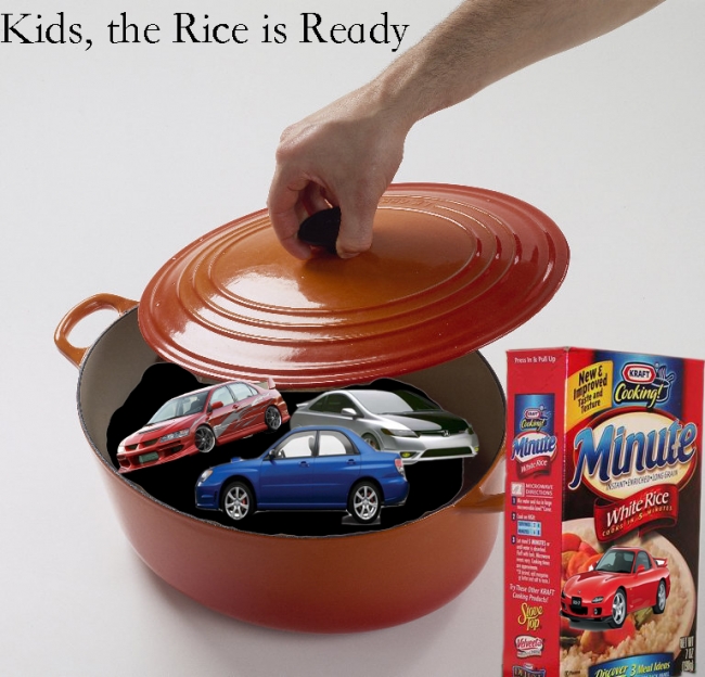 just pour in the rice, add fuel, check tire pressure. its a cheap meal the whole family will enjoy