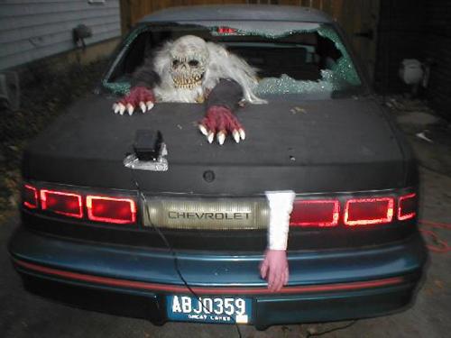 Well I broke the back window, and so before I fixed it I decided to turn it into the ultimate halloween decoration.