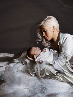 Christina Aguilera with Max