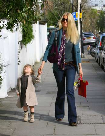 Claudia Schiffer with Clementine