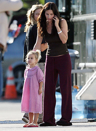 Courtney Cox with Coco