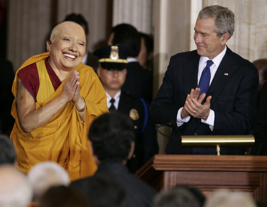 Hillary Clinton as Dalai Lama