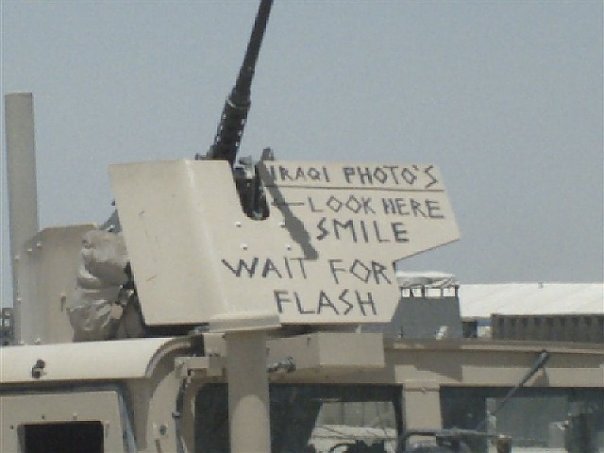 Smile and wait for flash terrorists
