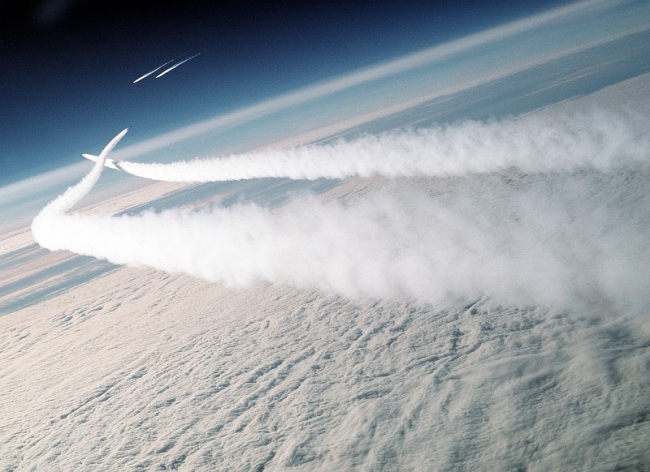 USAF F-15 Eagle Fighters Intercept Two Soviet MiG-29 Fighters Going to Canada For the 1989 Abbotsford International Airshow
August 1, 1989, State of Alaska, USA