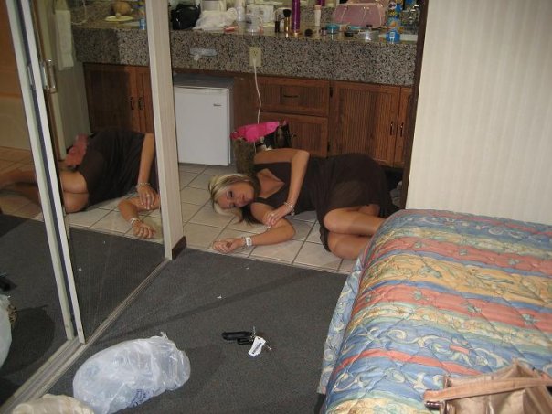 Drunk Girls Passed Out.