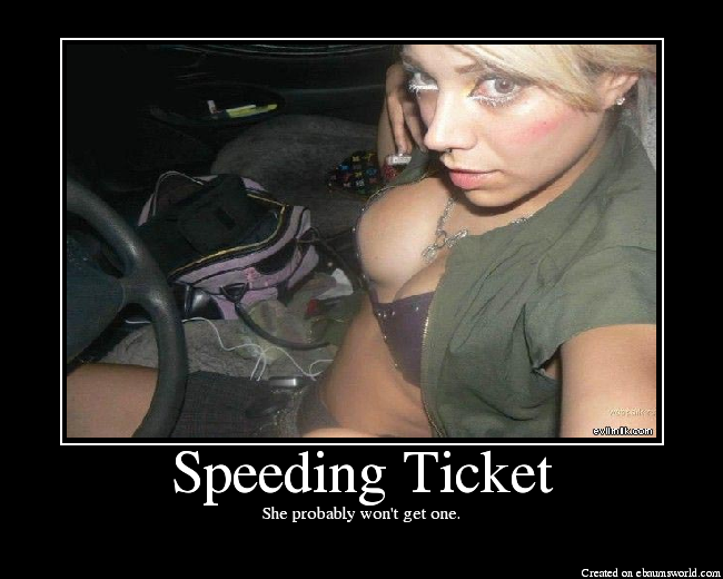 Speeding Ticket. 
