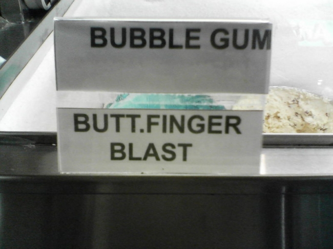 I hate bubble gum...