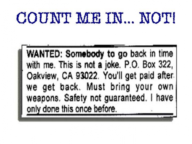 funny wanted ad