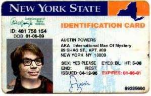 a quick look into austin powers' wallet