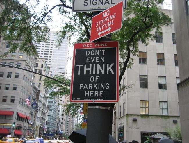 I found it funny that this was an actual city sign in New York.