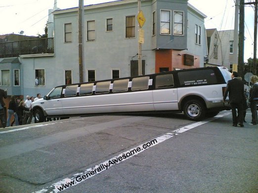 This limo driver is sure to get fired