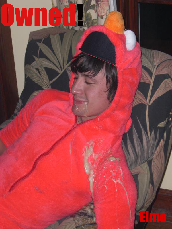 This Is me at a party passed out dressed as elmo!