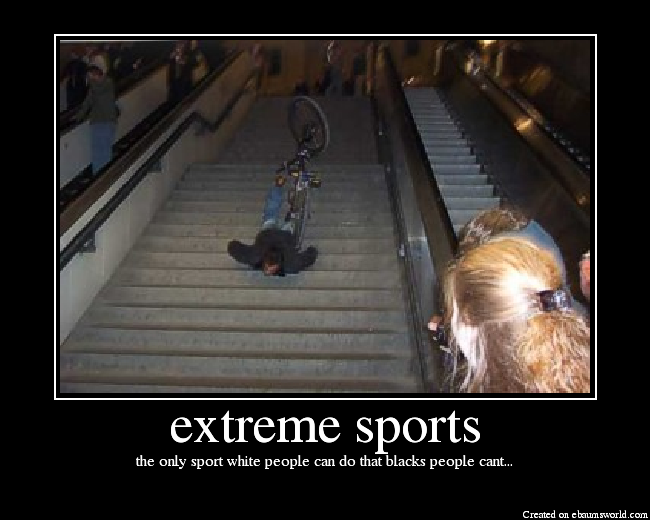 the only sport white people can do that blacks people cant...