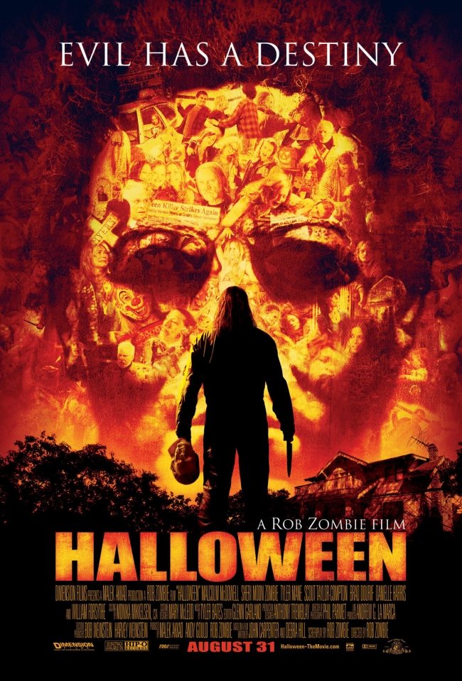 Sorry the other one was for avatrar purposes. This Halloween poster is bigger.This is the poster for the HALLOWEEN REMAKE that comes out on August 31. Directed by ROB ZOMBIE.