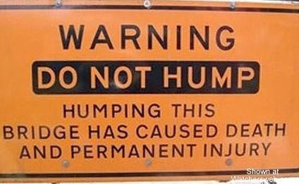 Caution do not Hump
