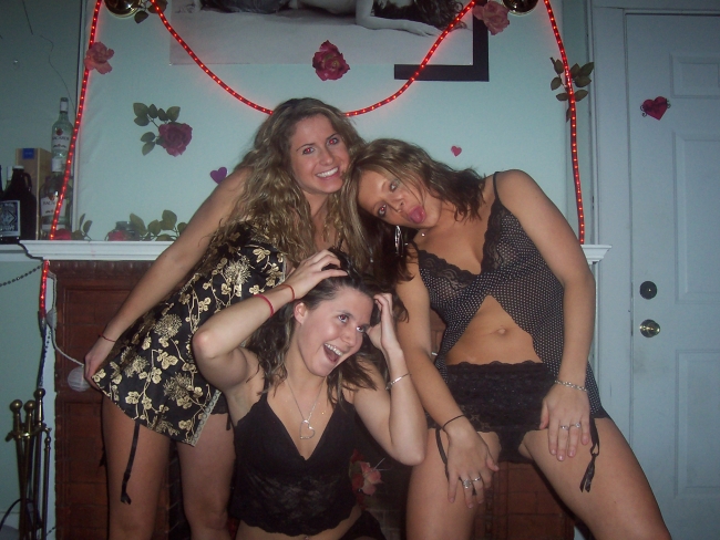 Hot Girls Drunk in Lingerie!