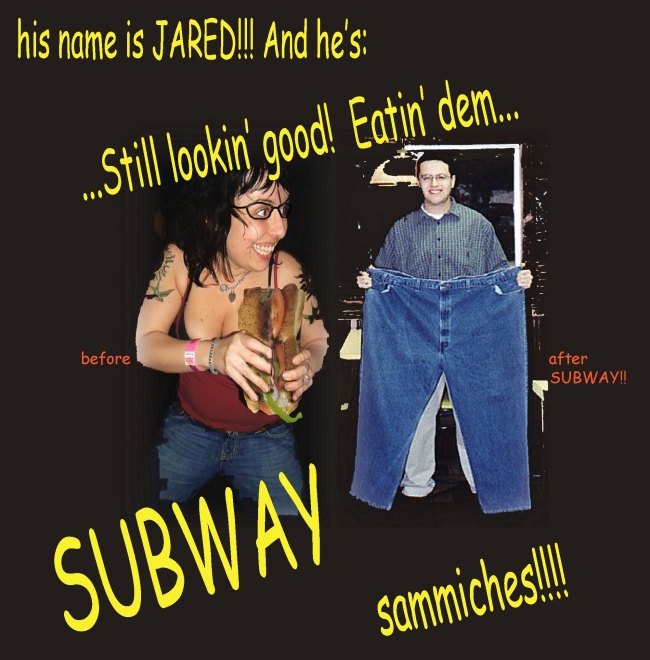 eatin' dem subway sammiches!!!