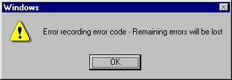 Windows 9598 error messages