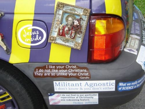 Anti Jesus Car