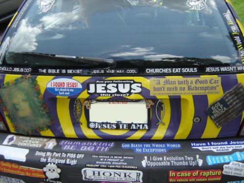 Anti Jesus Car