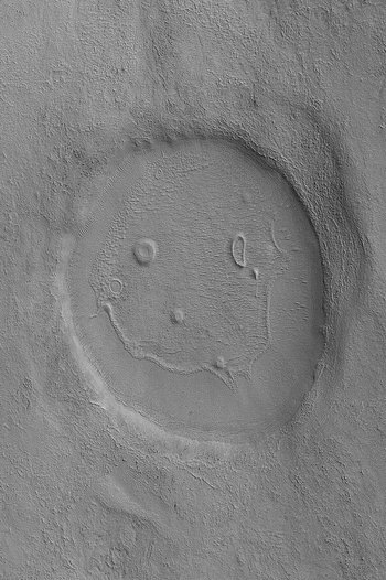 an actual mars crater