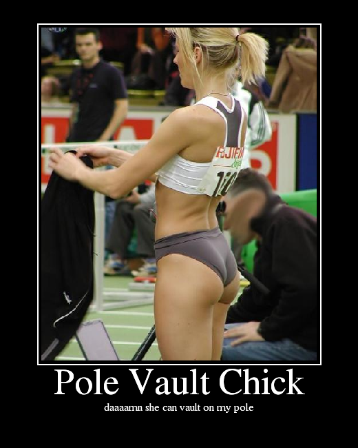 daaaamn she can vault on my pole