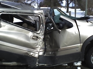 My best friend, her sister, and her boyfriend all survived with minor injuries.