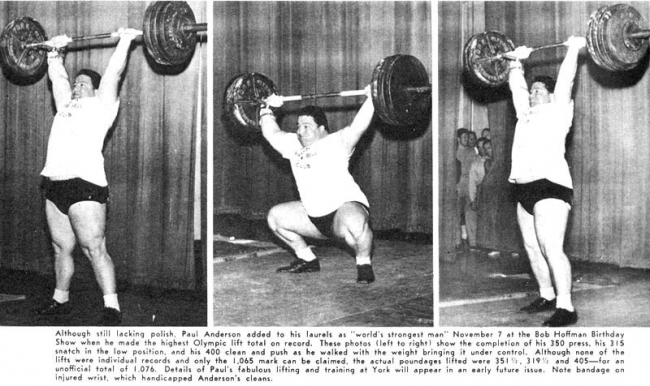 Paul Anderson - Olympic Weightlifter