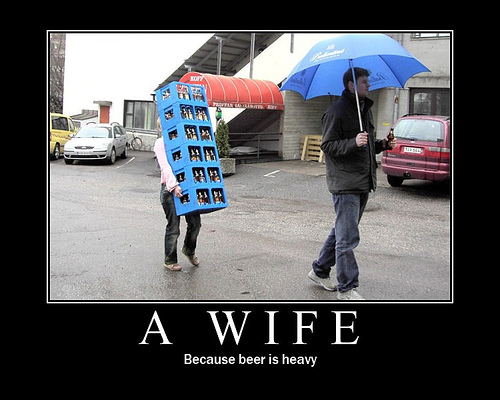 because beer is heavy
