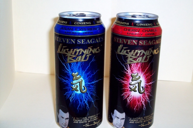 steven seagal i guess got knocked off the a - list and now markets energy drinks. maybe find a new agent.His career is "Under Siege"